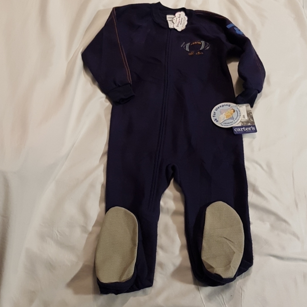 Carter's blue boys 4T blanket fleece pajamas